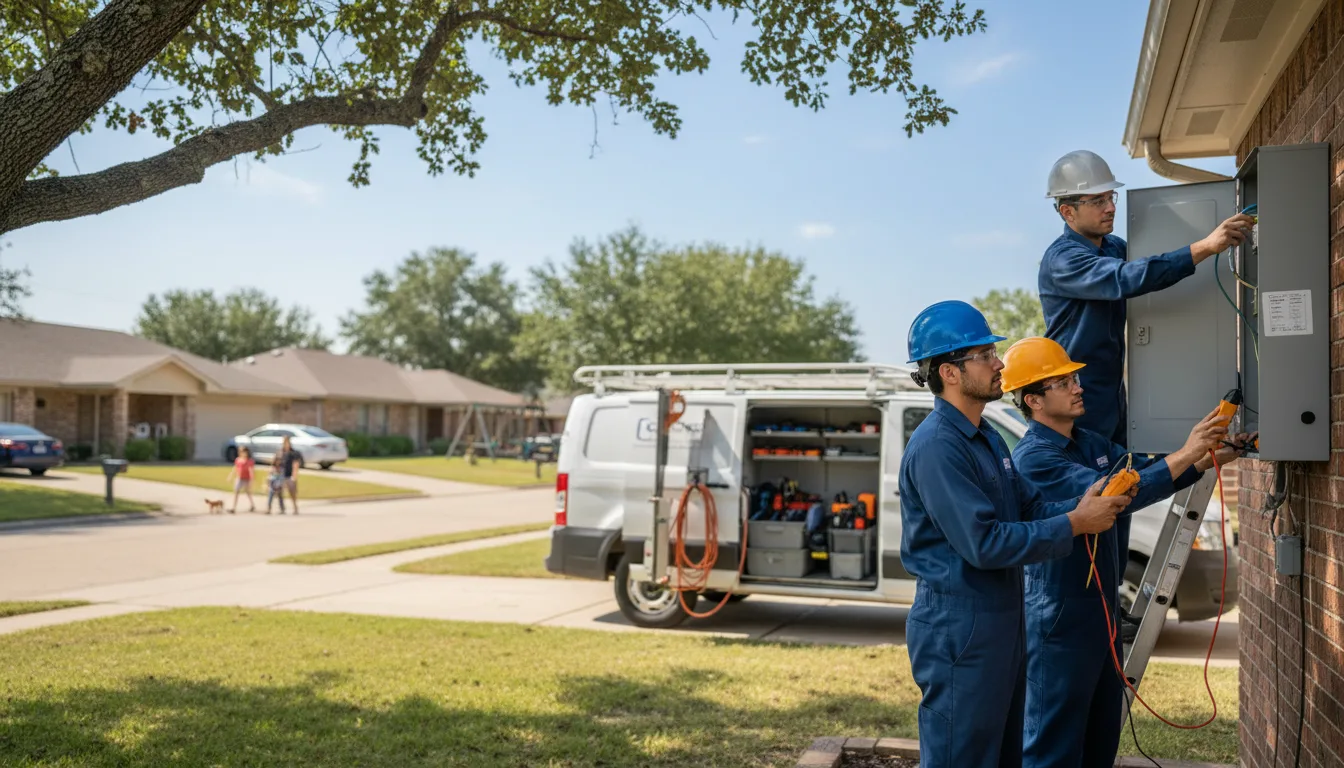 Certified electrician providing emergency electrical services in Sentinel, OK